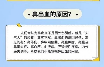 健康問(wèn)答 | 鼻出血該怎么辦？
