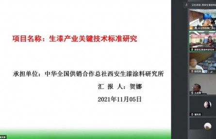 總社西安生漆涂料研究所“生漆產(chǎn)業(yè)關(guān)鍵技術(shù)標(biāo)準(zhǔn)研究”成果評價(jià)公告【2021（41號）】