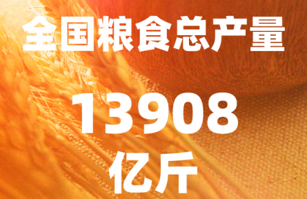 再創(chuàng)歷史新高！2023年全國糧食總產(chǎn)量13908億斤