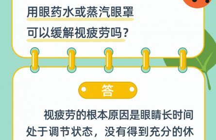 用眼藥水或蒸汽眼罩可以緩解視疲勞嗎？