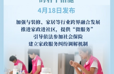 9部門發(fā)文促進(jìn)家政服務(wù)消費(fèi)擴(kuò)容升級